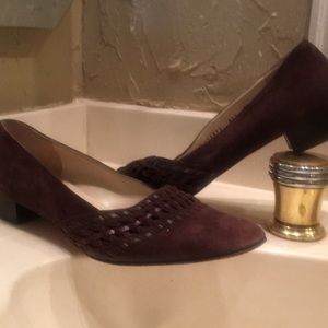 Salvatore ferragamo brown suede Flats 9 1/2m